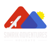 adventure logo white text